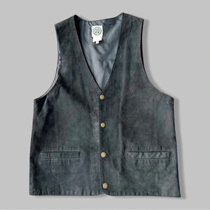 Vintage R&R Rest and  Relaxation Genuine Suede Leather Vest